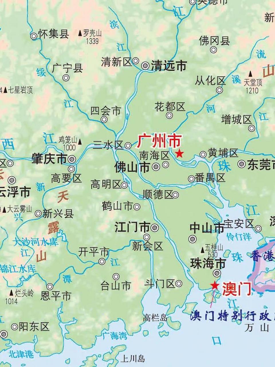 西江,北江,东江三条大江汇聚成珠江,这三条江好不容易快流到大海,结果