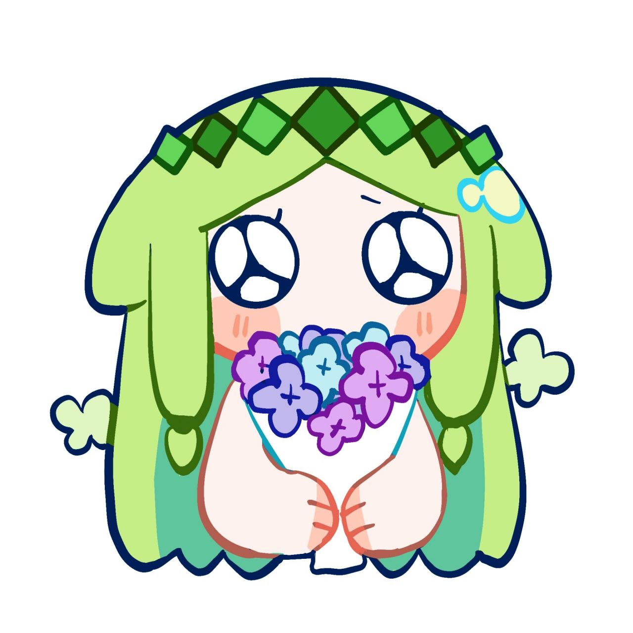 画了点mbti可爱表情包噢(绿组) 看了下别人用我以