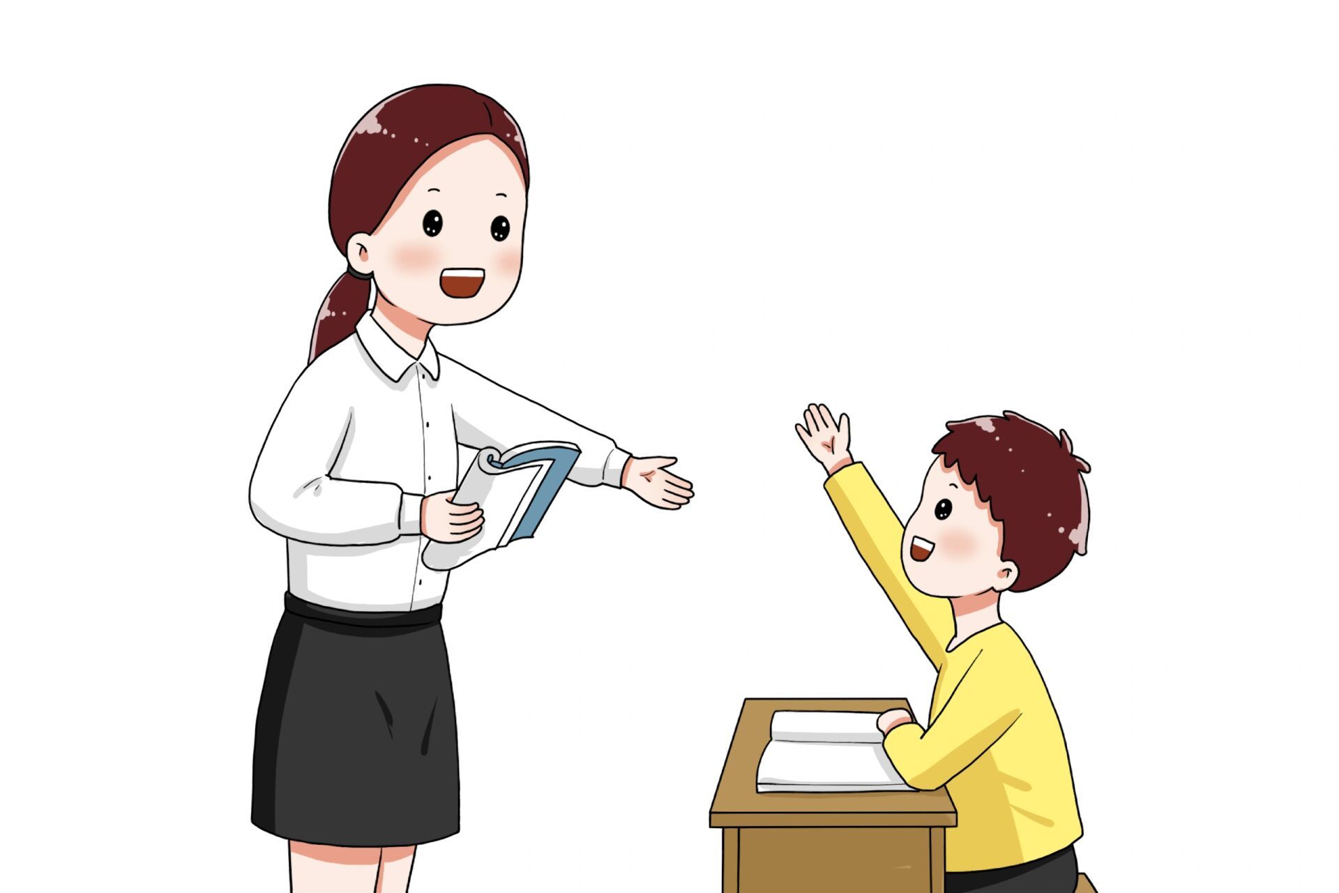 96免抠素材|卡通教师上课人物元素 哈喽~  这期专门整理的是课堂