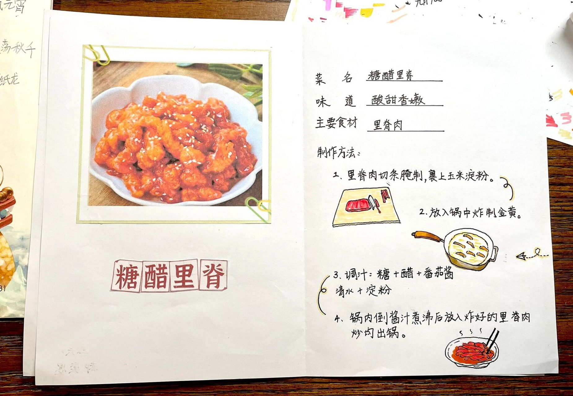 日常丨二年级下册 中国美食 关飠推荐卡