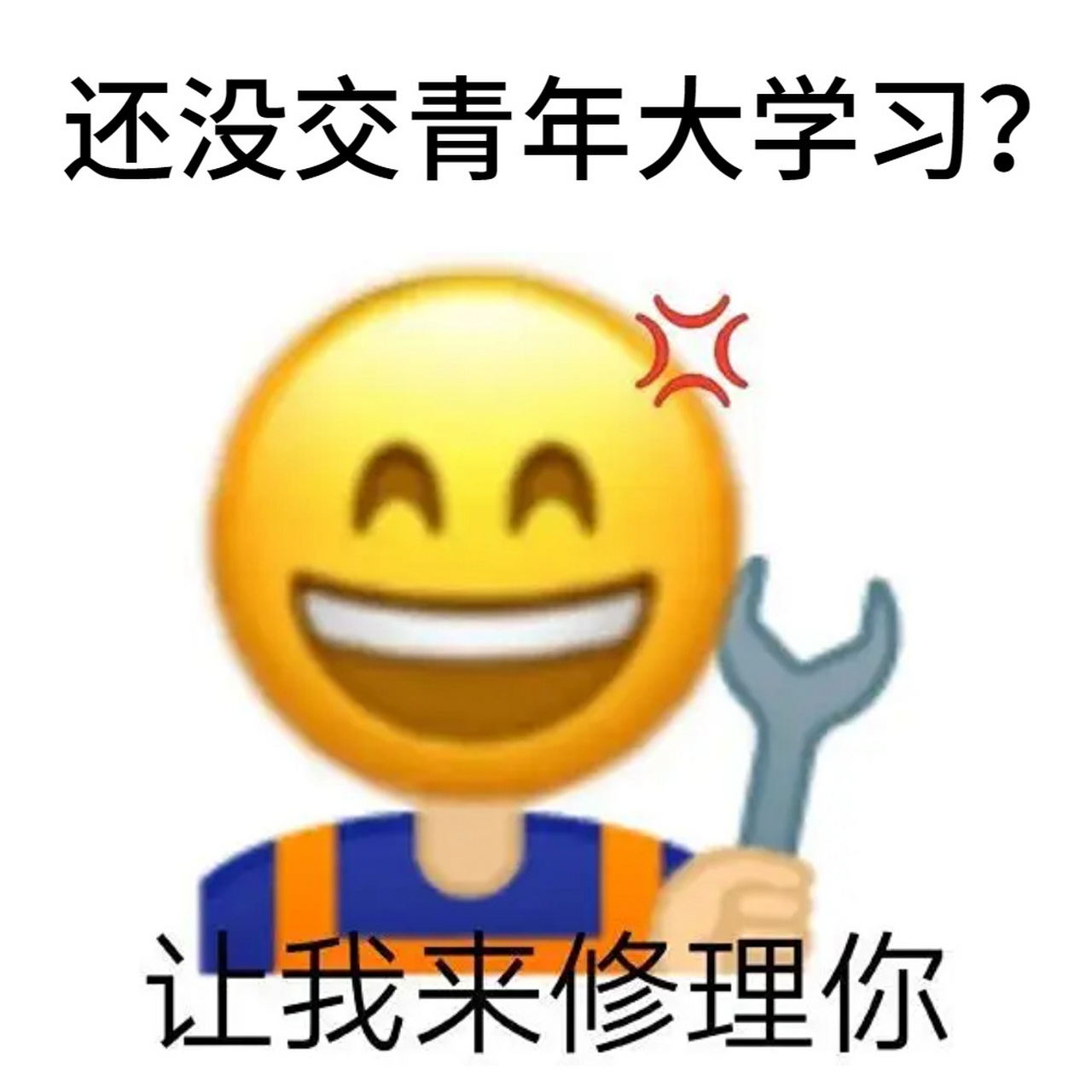 团支书必备 | 催收青年大学习表情包① 只要你看了青年大学习,你就是