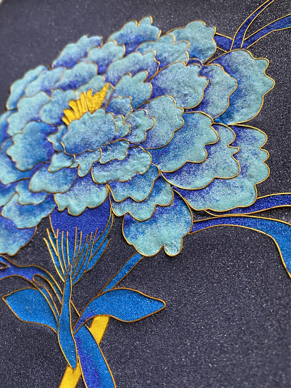 小白第一次做掐丝珐琅画经验分享 我是买的材料包,三个晚上做好的,第