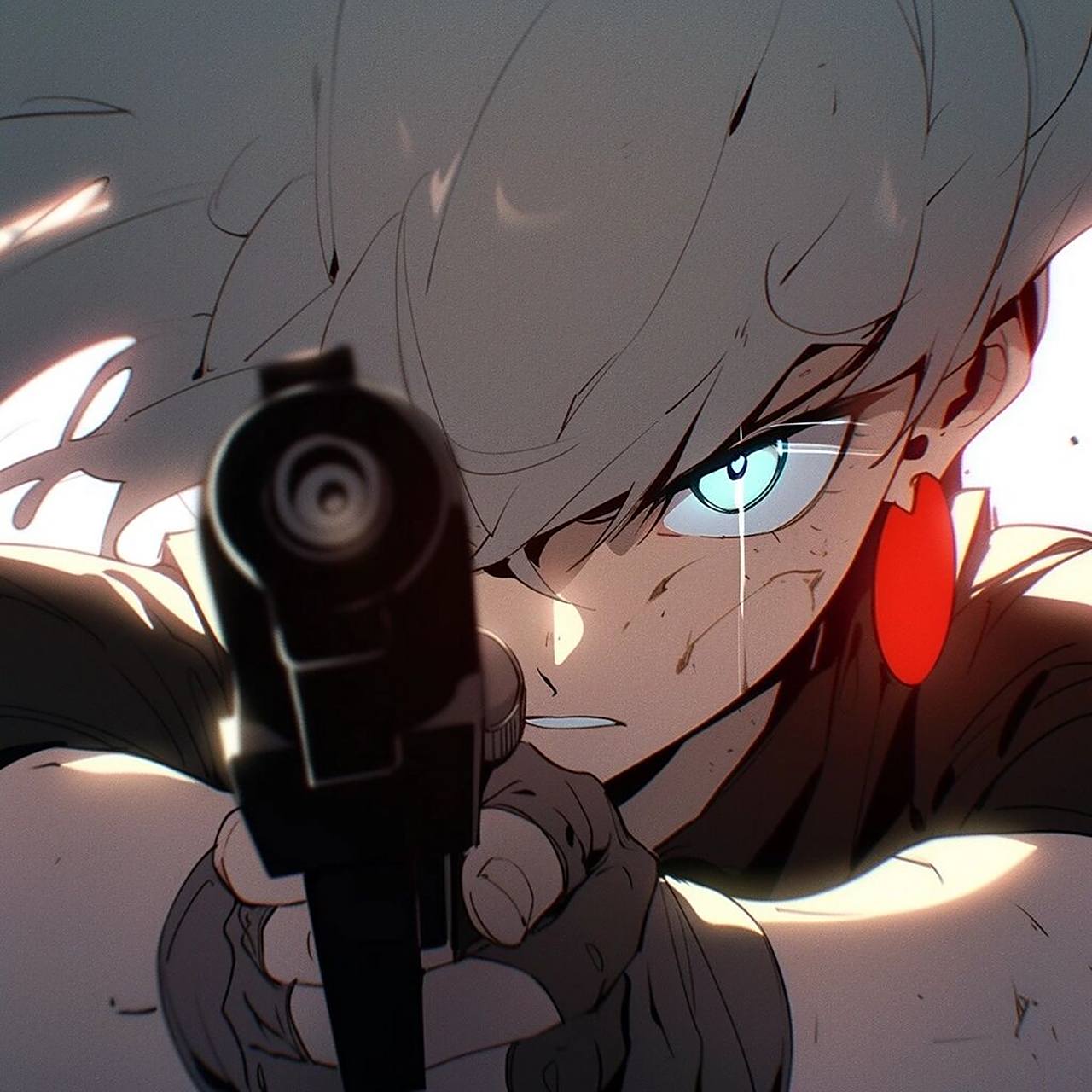 酷/旧漫/持枪男生头像