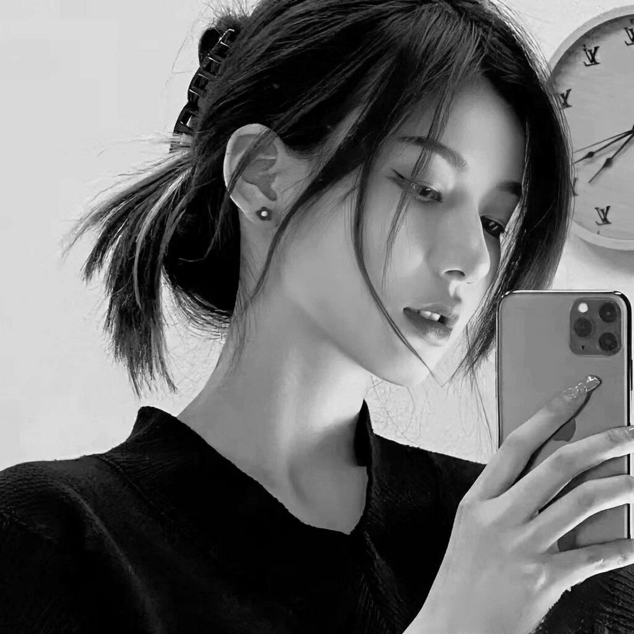 暗黑系女头,高冷女神范