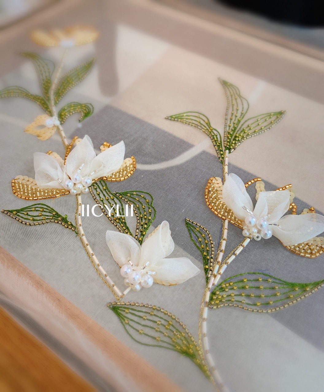 法绣纹样-我为她新设计的一簇花 其实每个人都有