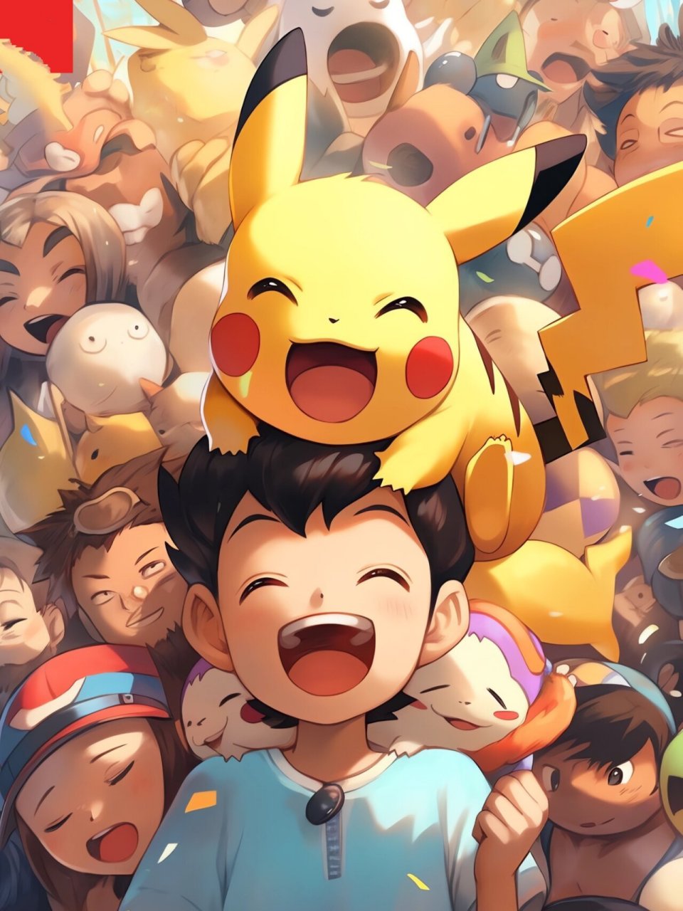 原创壁纸48|皮卡丘和小智的温馨重现 每日原创4k超高清手机壁纸分享