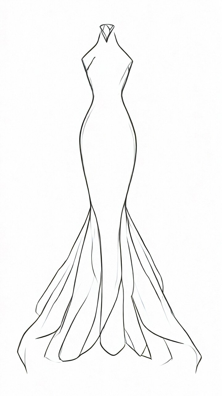 服装设计|9款气质简约礼服