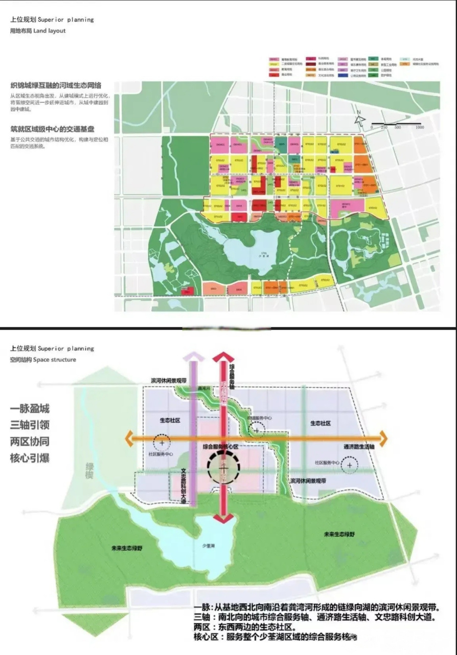 新站区少荃湖板块最新规划图出来了,希望这次不要在一改再改,只顾着画