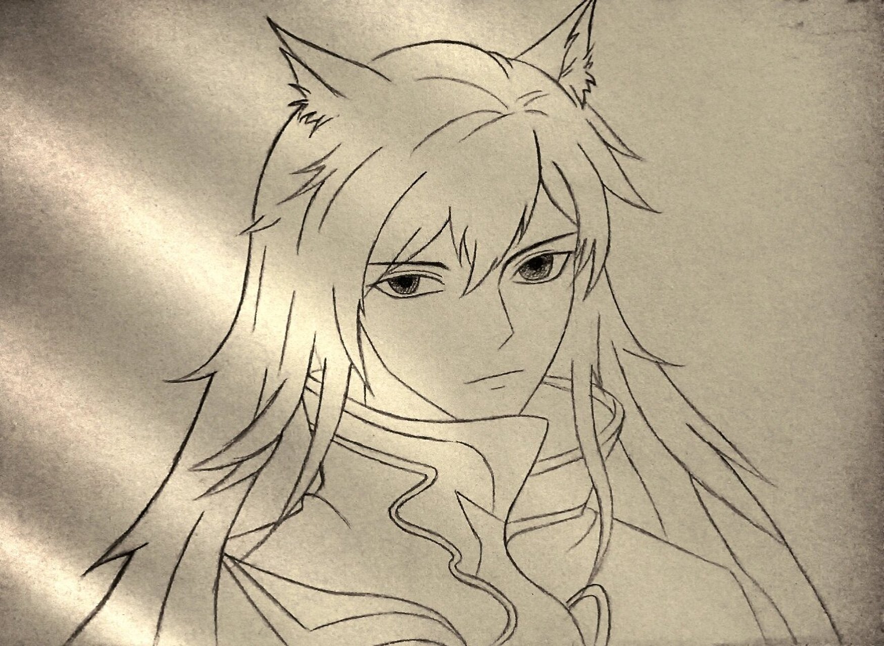 百里守约 朱雀志 绘画过程 早呀,我好困呀,给你们发完我就要上课了