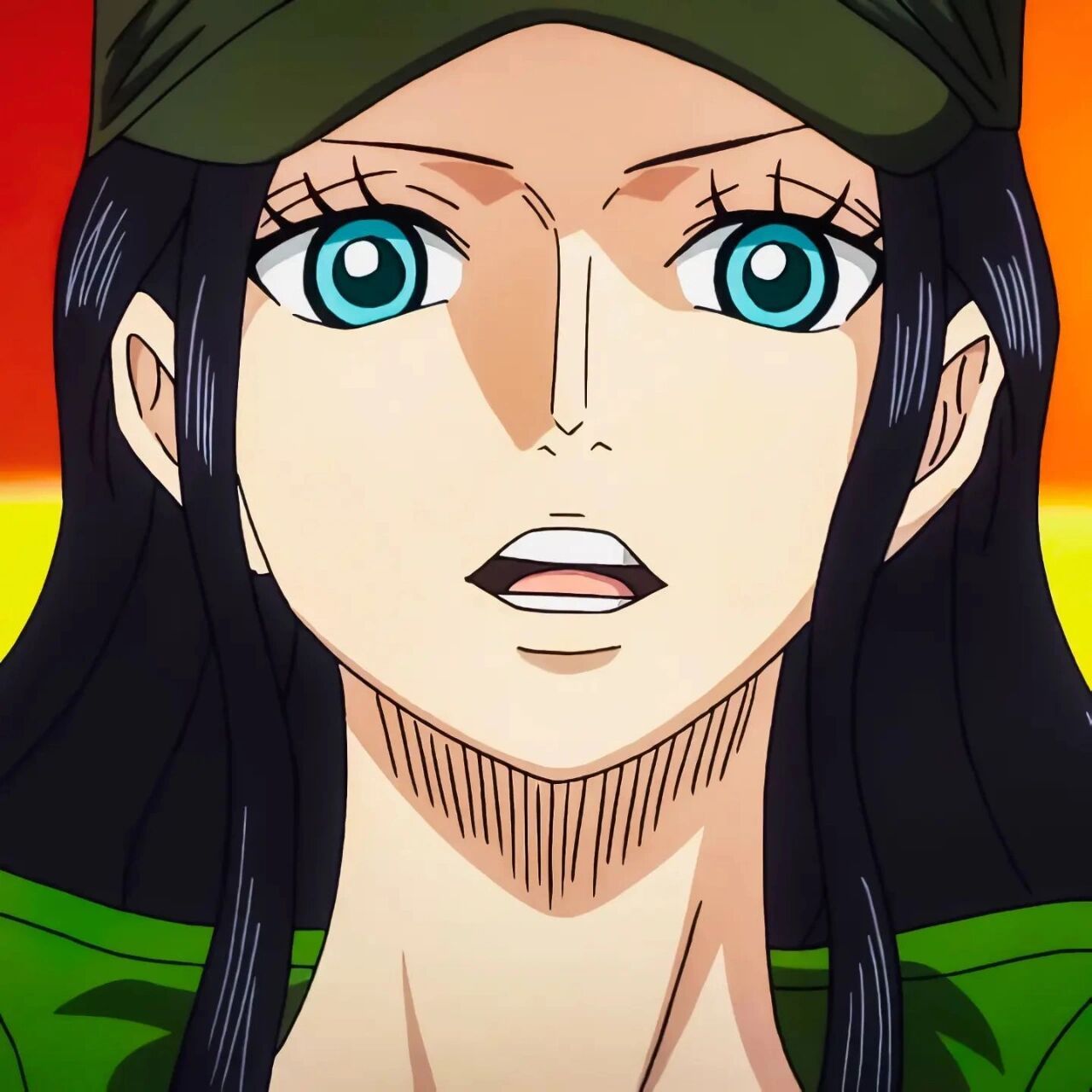 罗宾酱 这套绿色的衣服真的太爱了