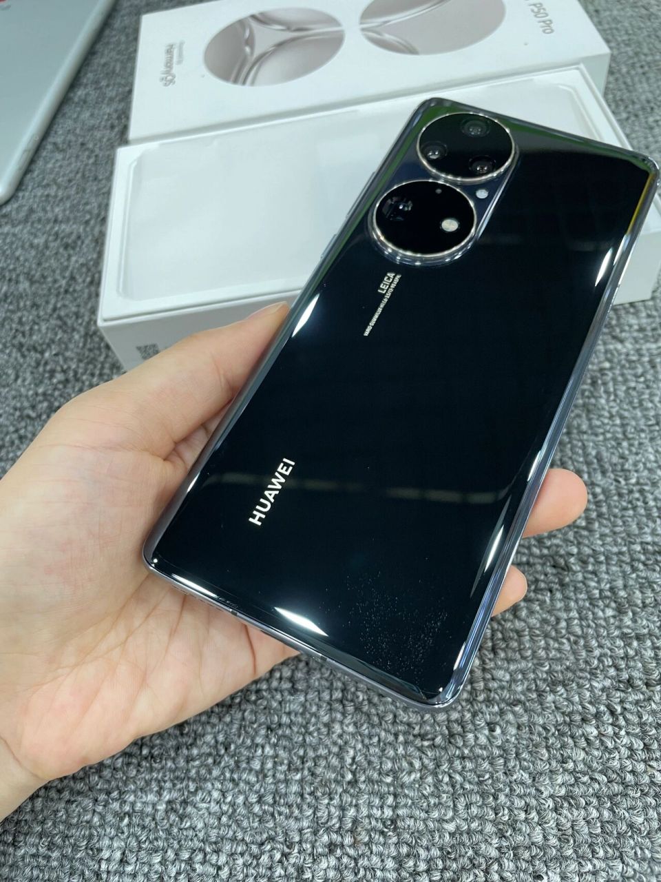 huawei p50pro 8 256曜金黑 华为p50pro 曜金黑 九九新,一套都在,6月