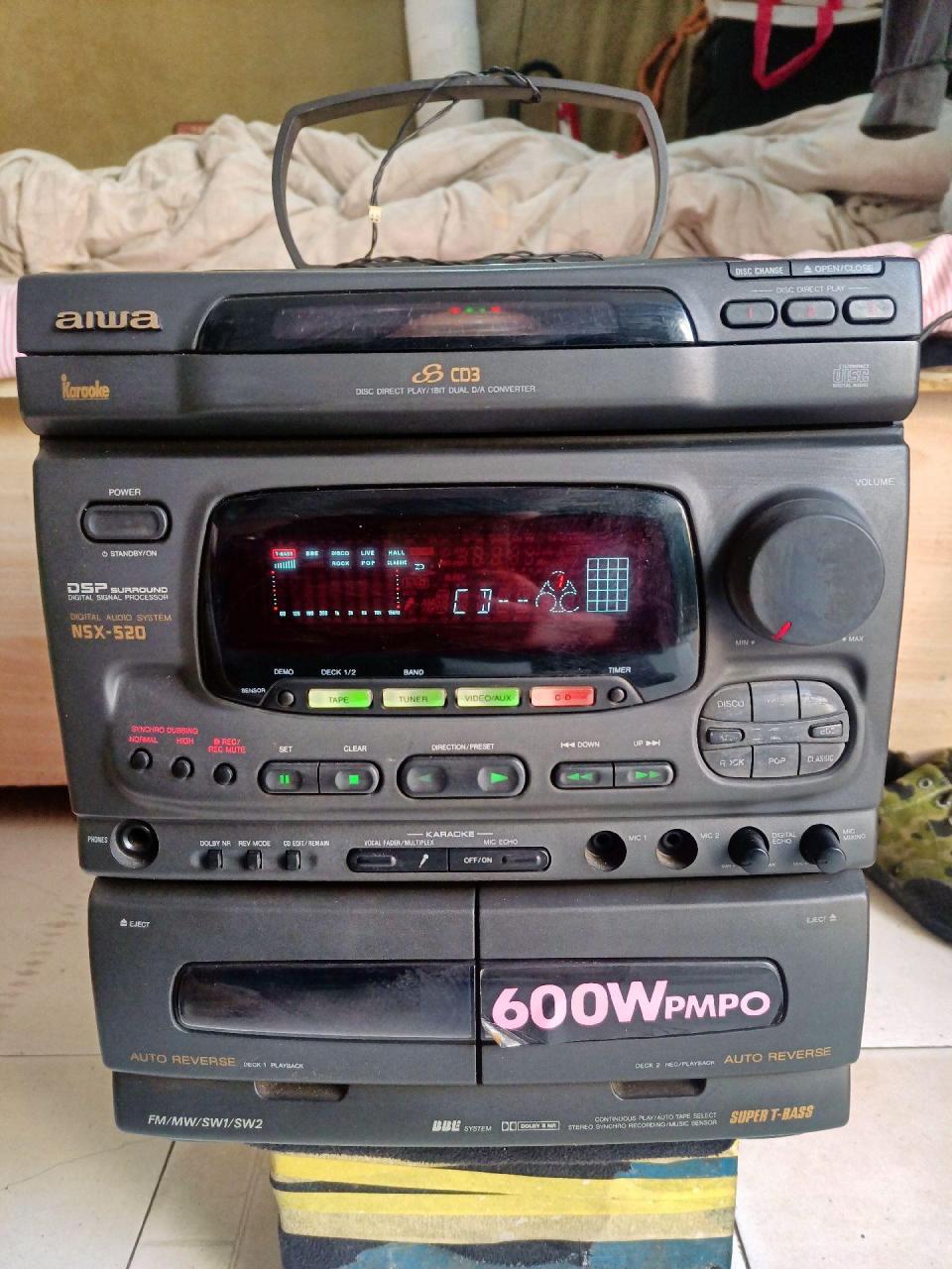 九十年代 爱华nsx520 多功能功放机.