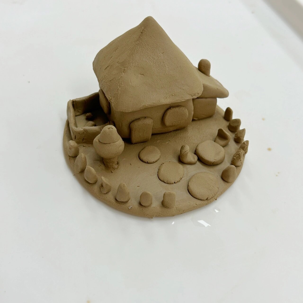 幼儿陶艺 综合成型 我的小房子