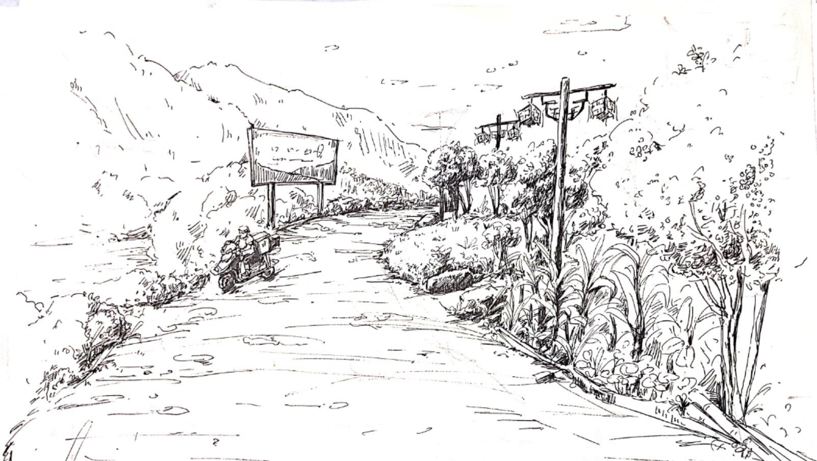 风景速写|7215山间小路⑥