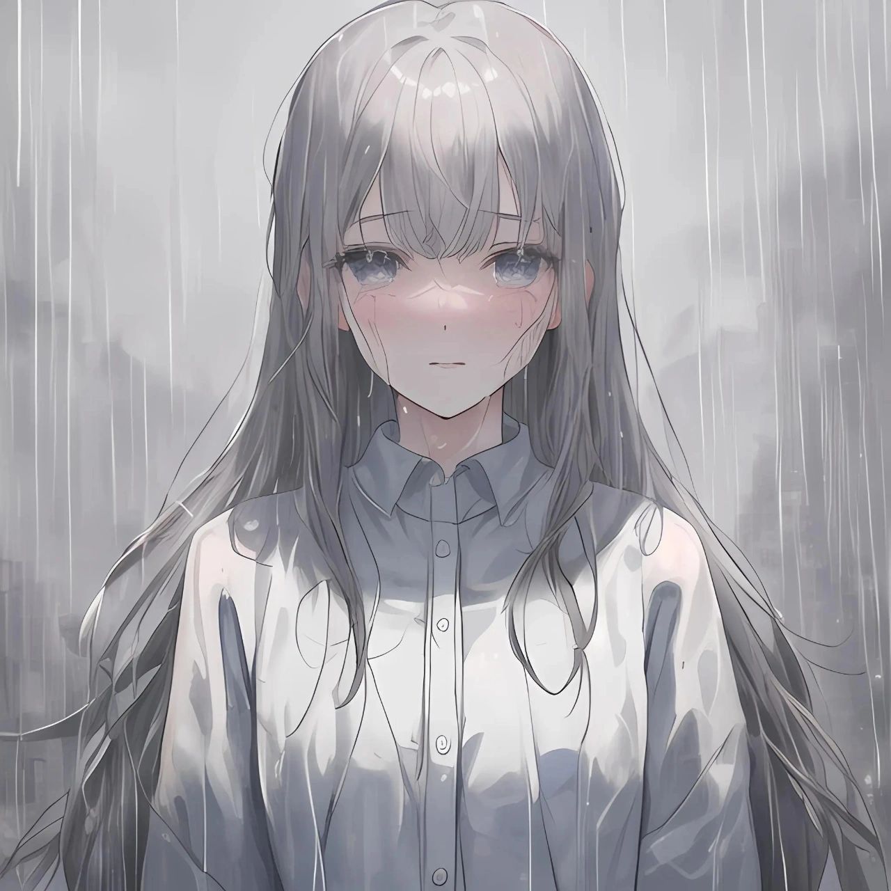 emo系女生头像 可接定制