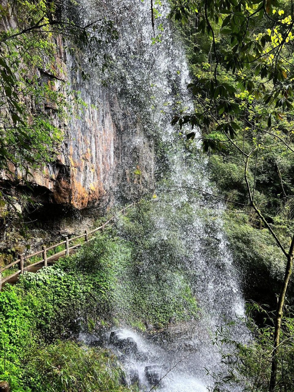 位于雅安荥经县龙苍沟有两条线路 一条天生桥景区 一条叠翠溪景