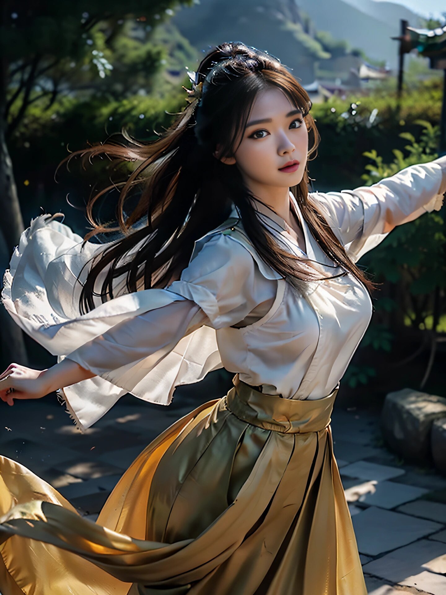 ai绘画:古风女侠