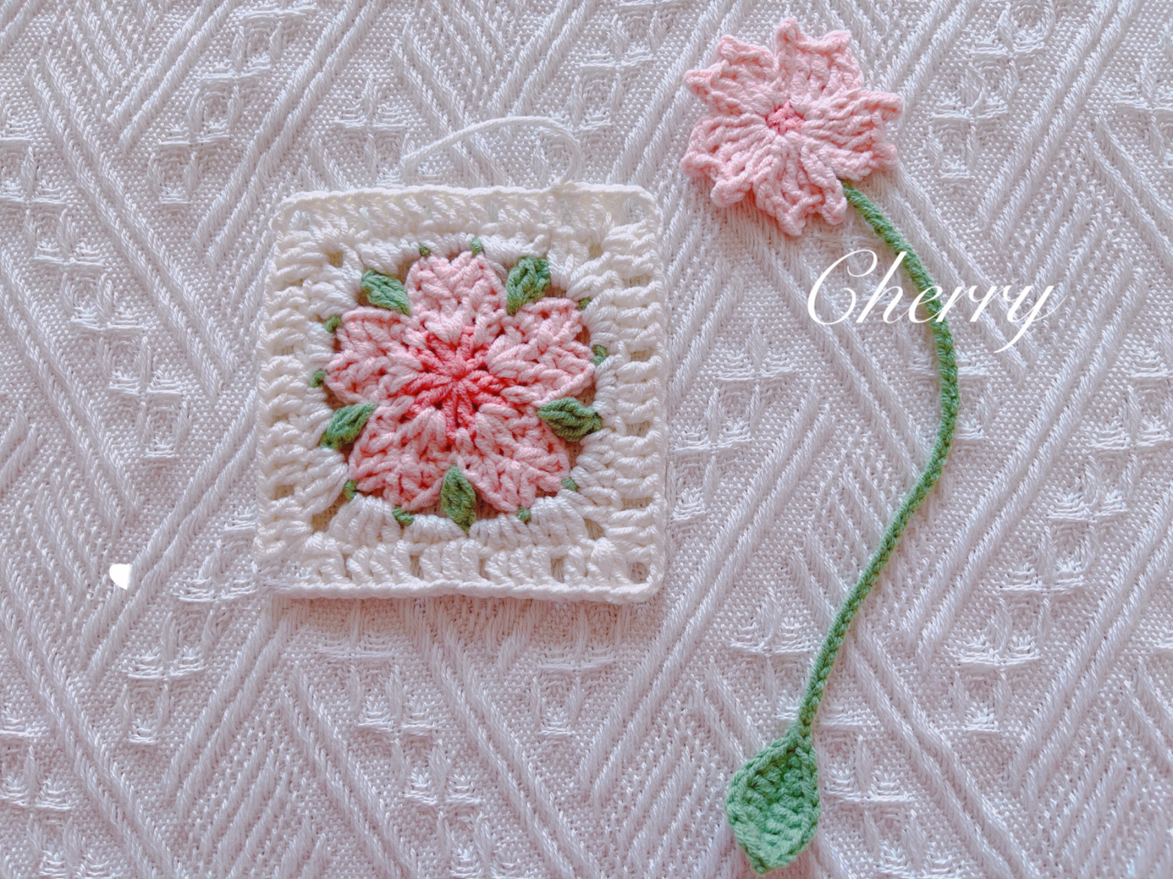 樱花祖母方格花片/樱花书签92挂件(附图解) 樱花色是不是每个人都