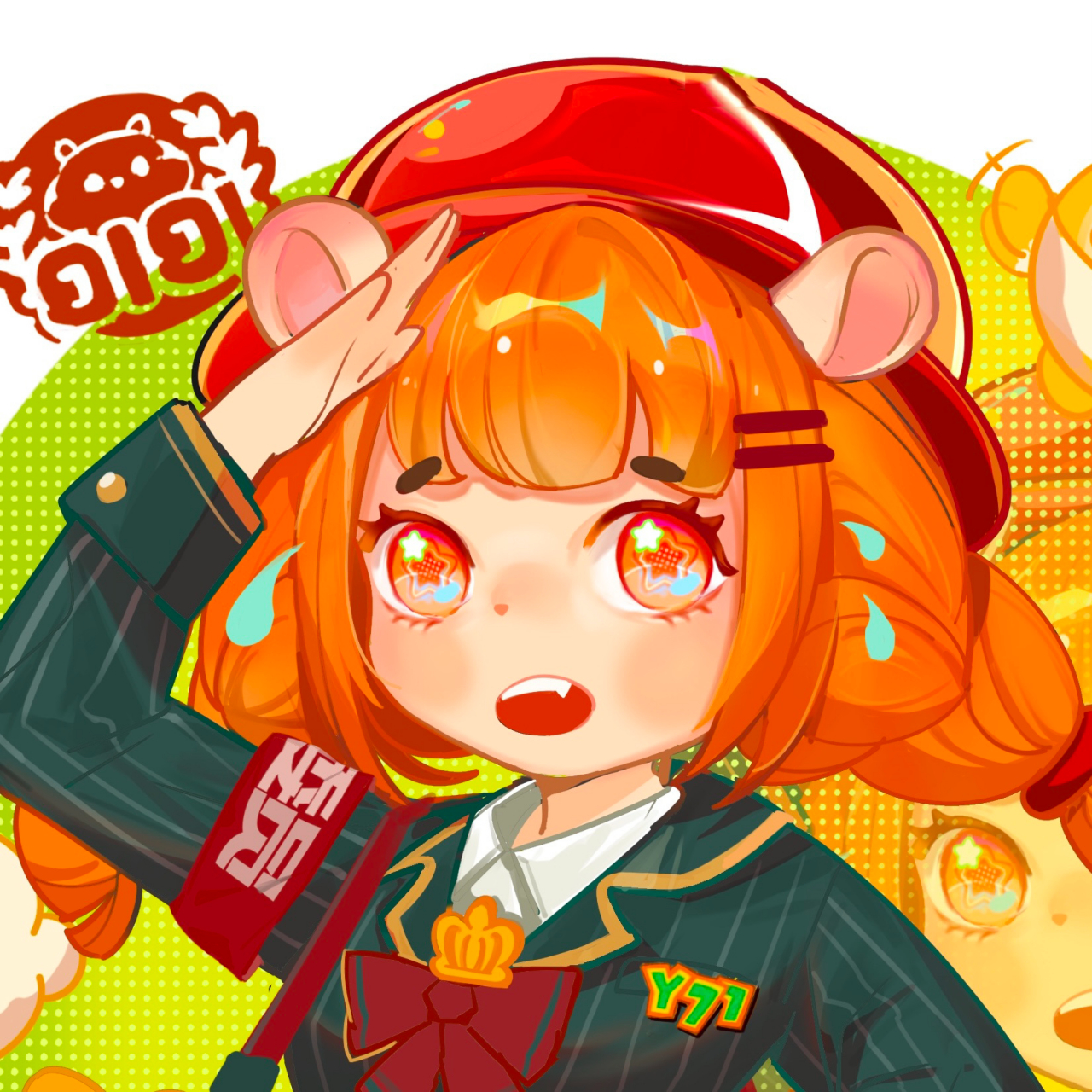 仓鼠米仔拟人～仓鼠妹向你发出画画邀请! 报.报告!