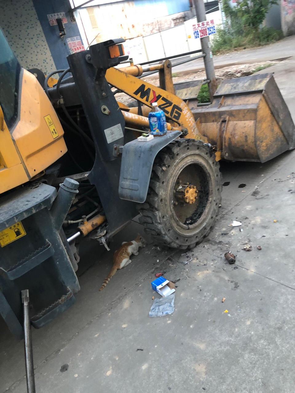 维修铲车,更换全车刹车分泵完美完成工作,感谢给机会的人,为生活努力
