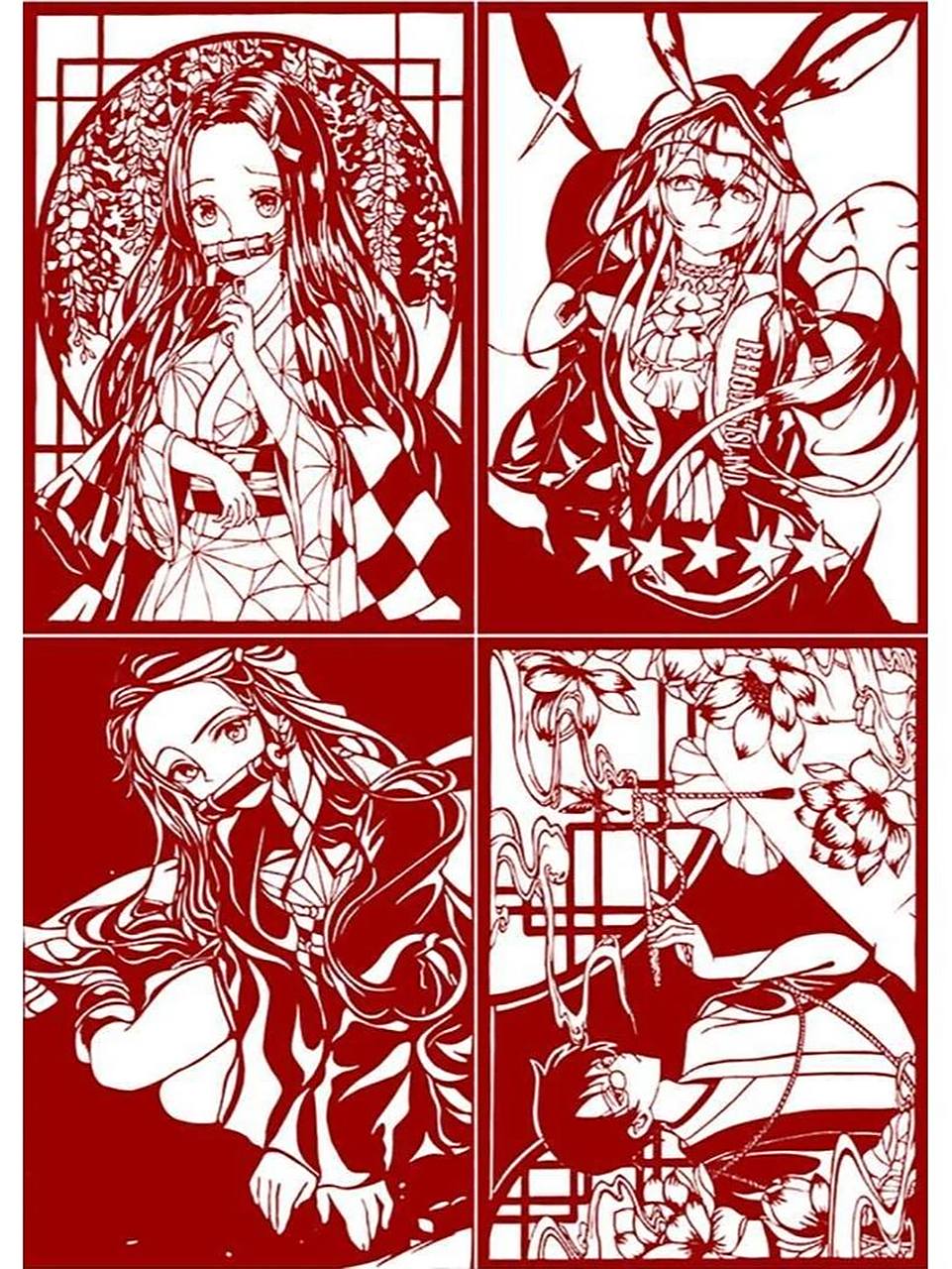 刻纸《动漫人物》