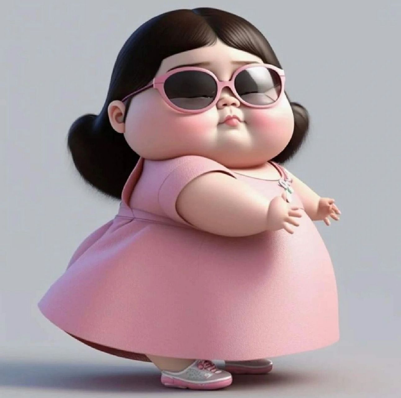 可爱胖妞壁纸7815 我不是胖,只是膨胀得来很可爱09