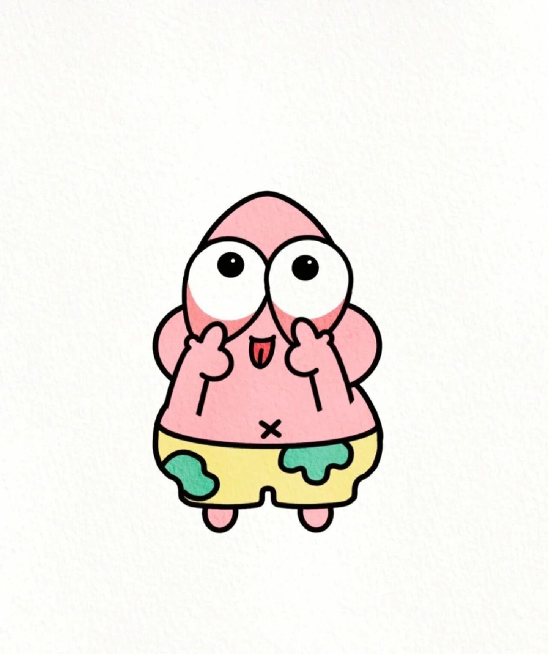 夏日q版派大星 自取