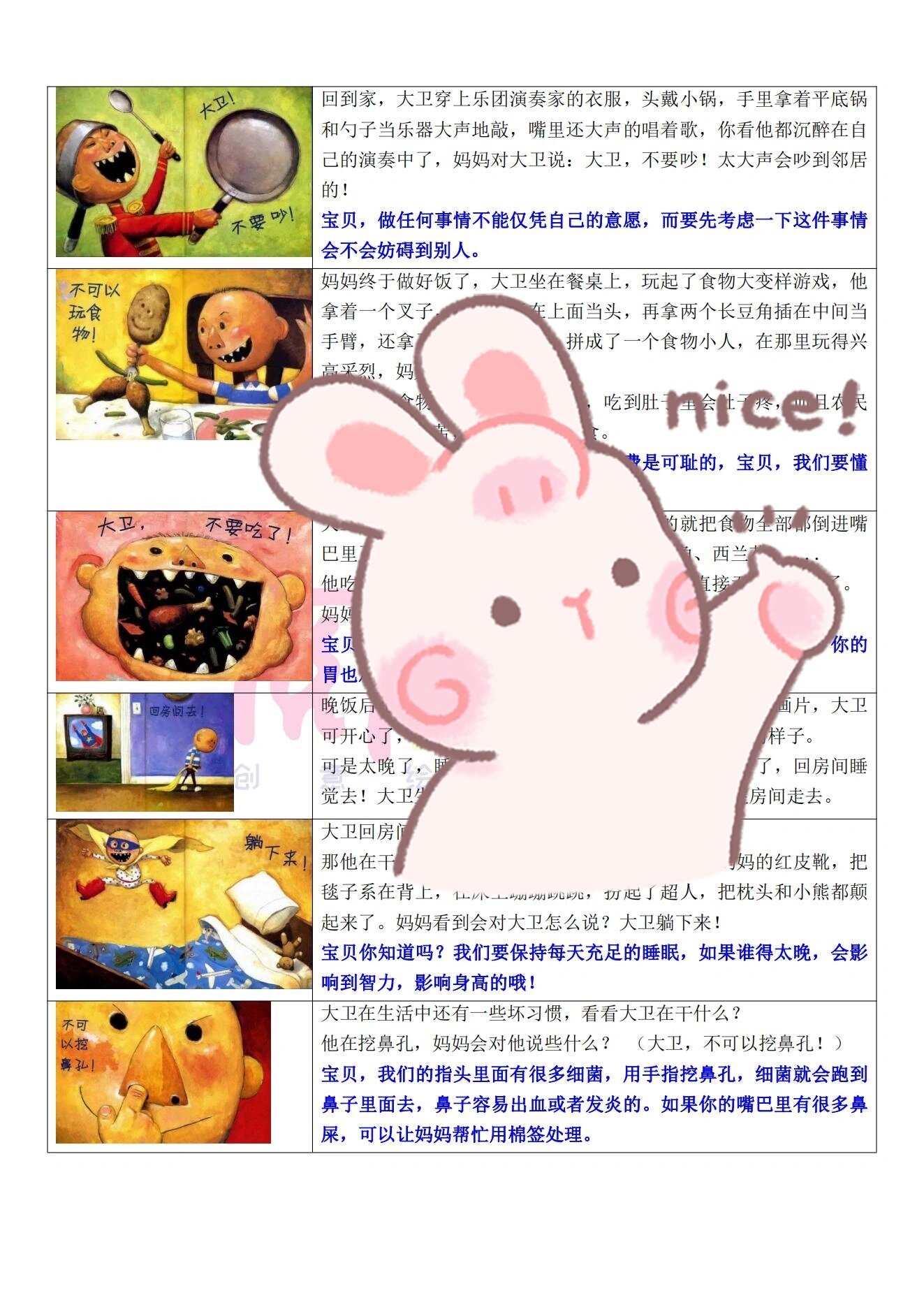 大卫,不可以#绘本教案