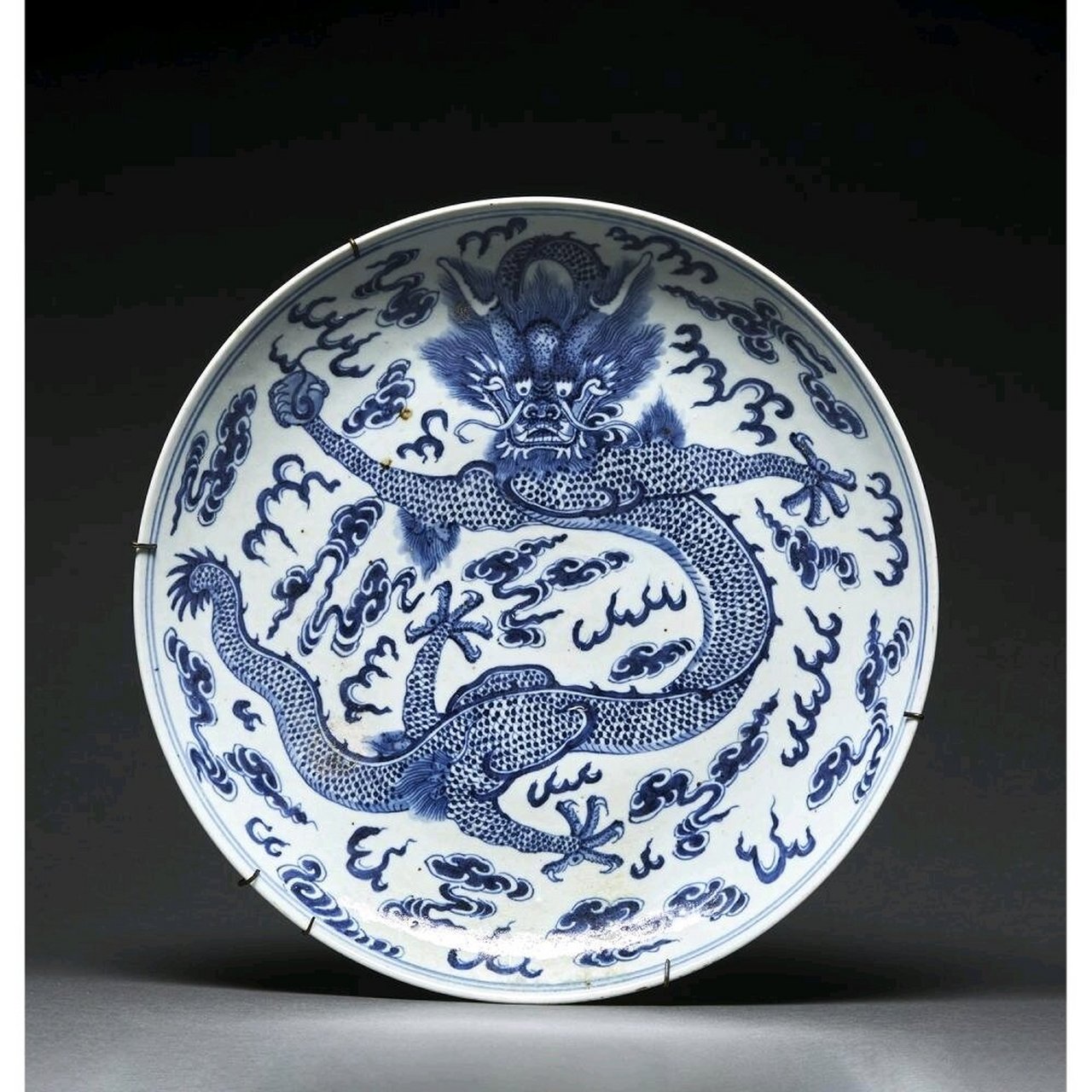 康熙龙纹盘