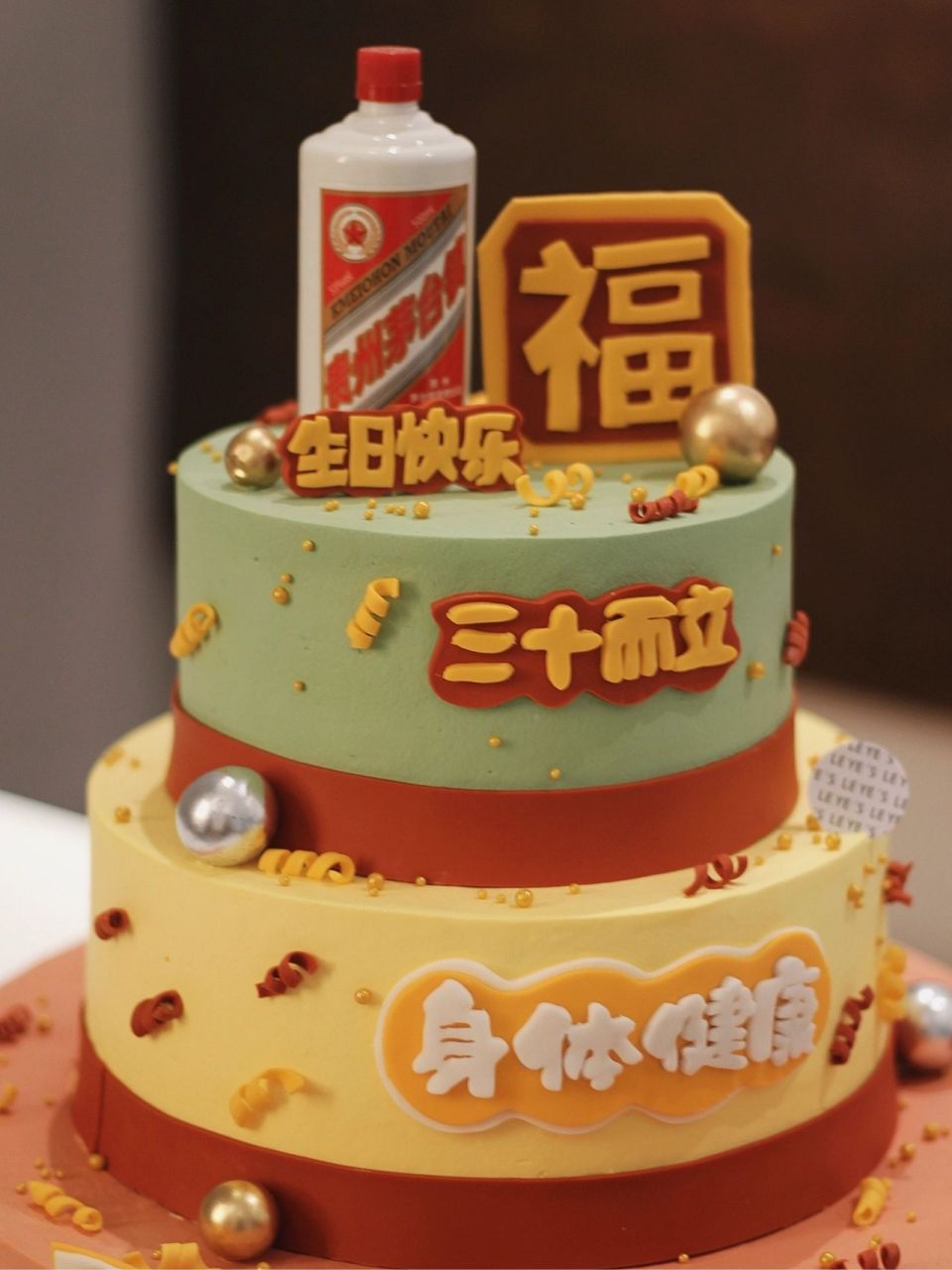 三十而立生日蛋糕|三层生日蛋糕|生日快乐           过去已去,未来已