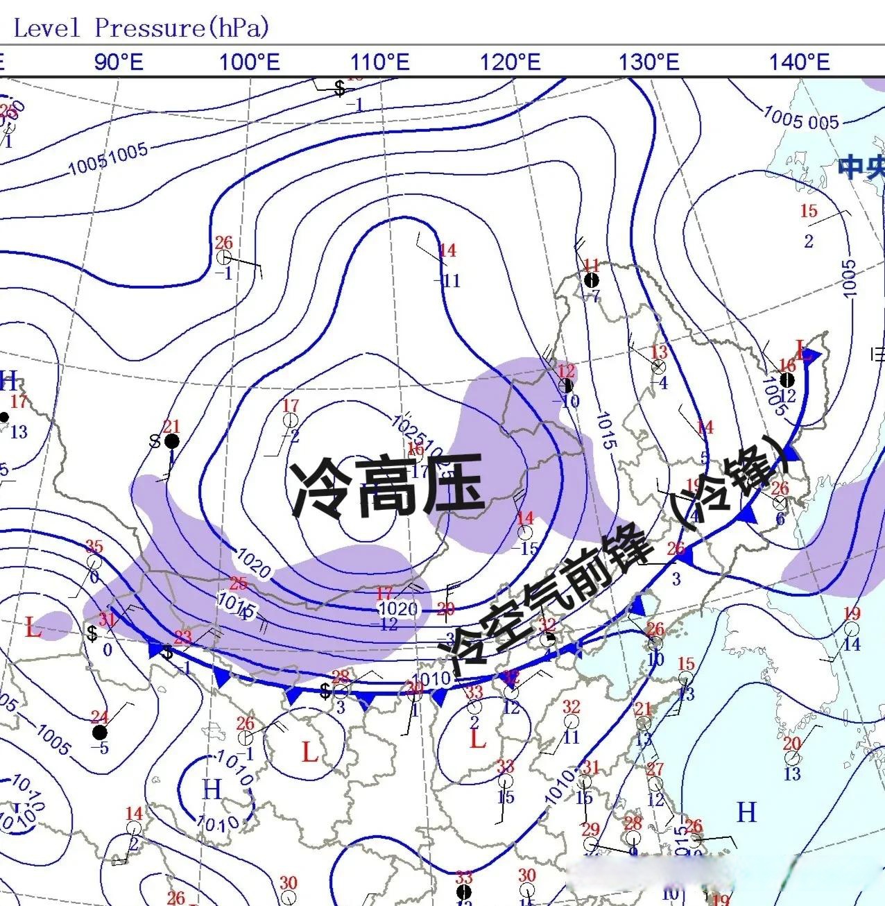 从5月14日14时地面天气图上看