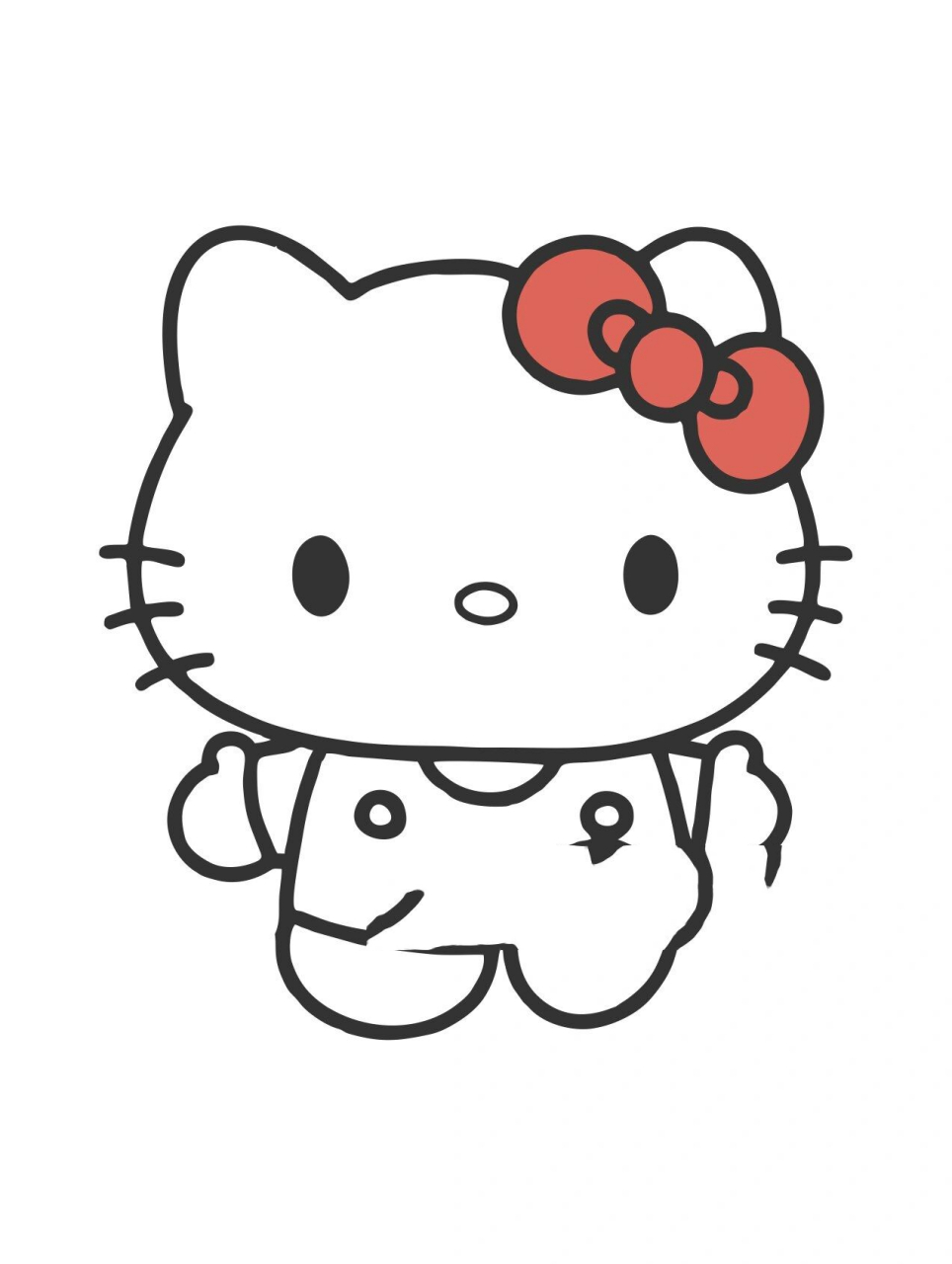 凯蒂猫 一组93爱的hellokitty猫93|凯蒂猫简笔画如果恰巧能用上