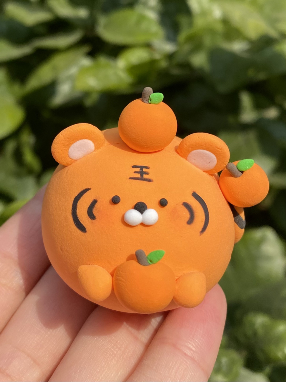 十二生肖团子系列-92虎和09兔轻粘土教程 92橘子老虎哈哈哈莫名