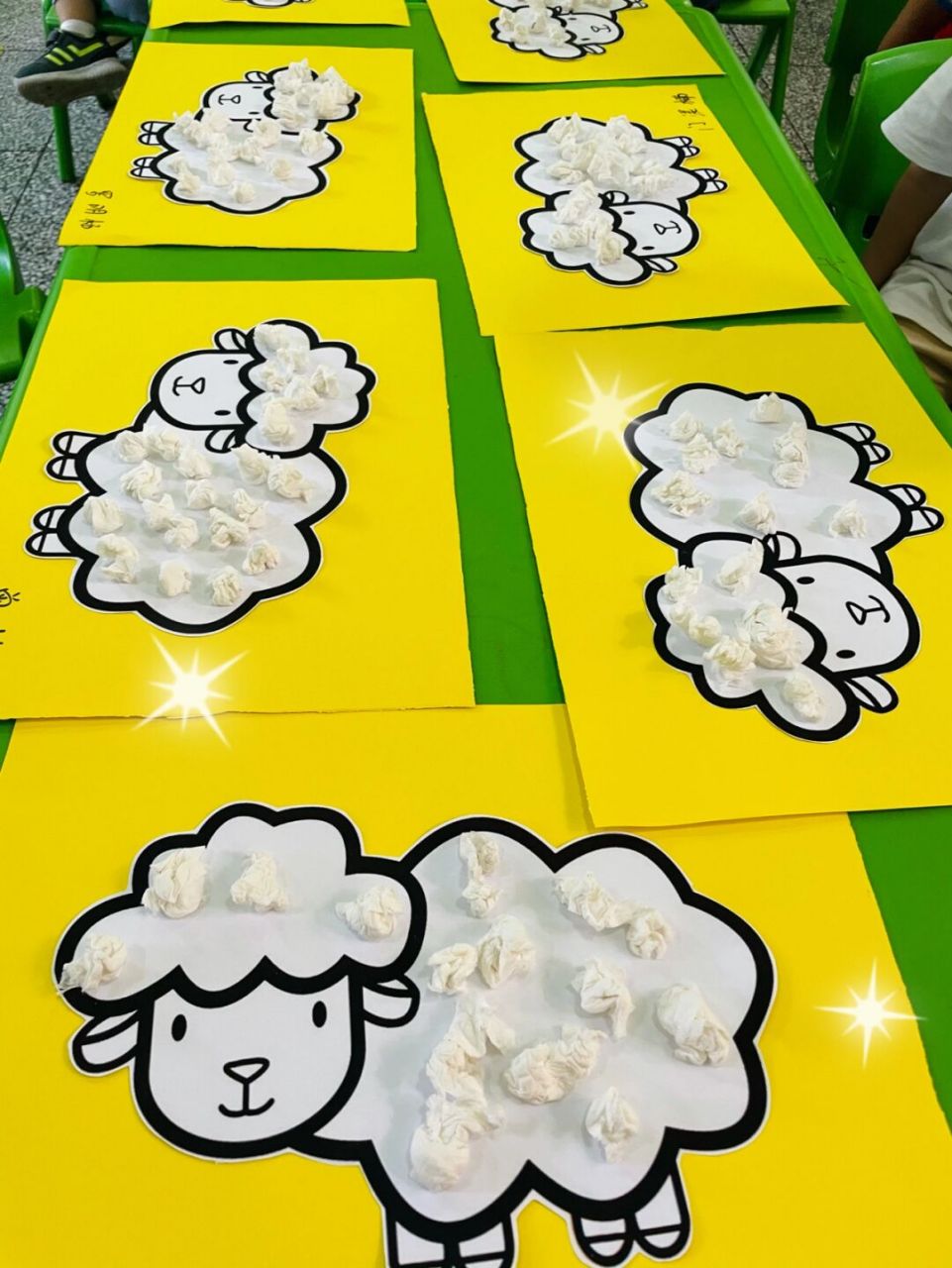 幼儿园可爱的小羊手工图片