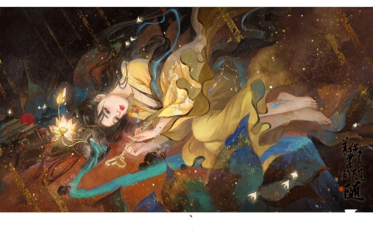 古风古装女生插画动漫卡通手绘好看图片分享