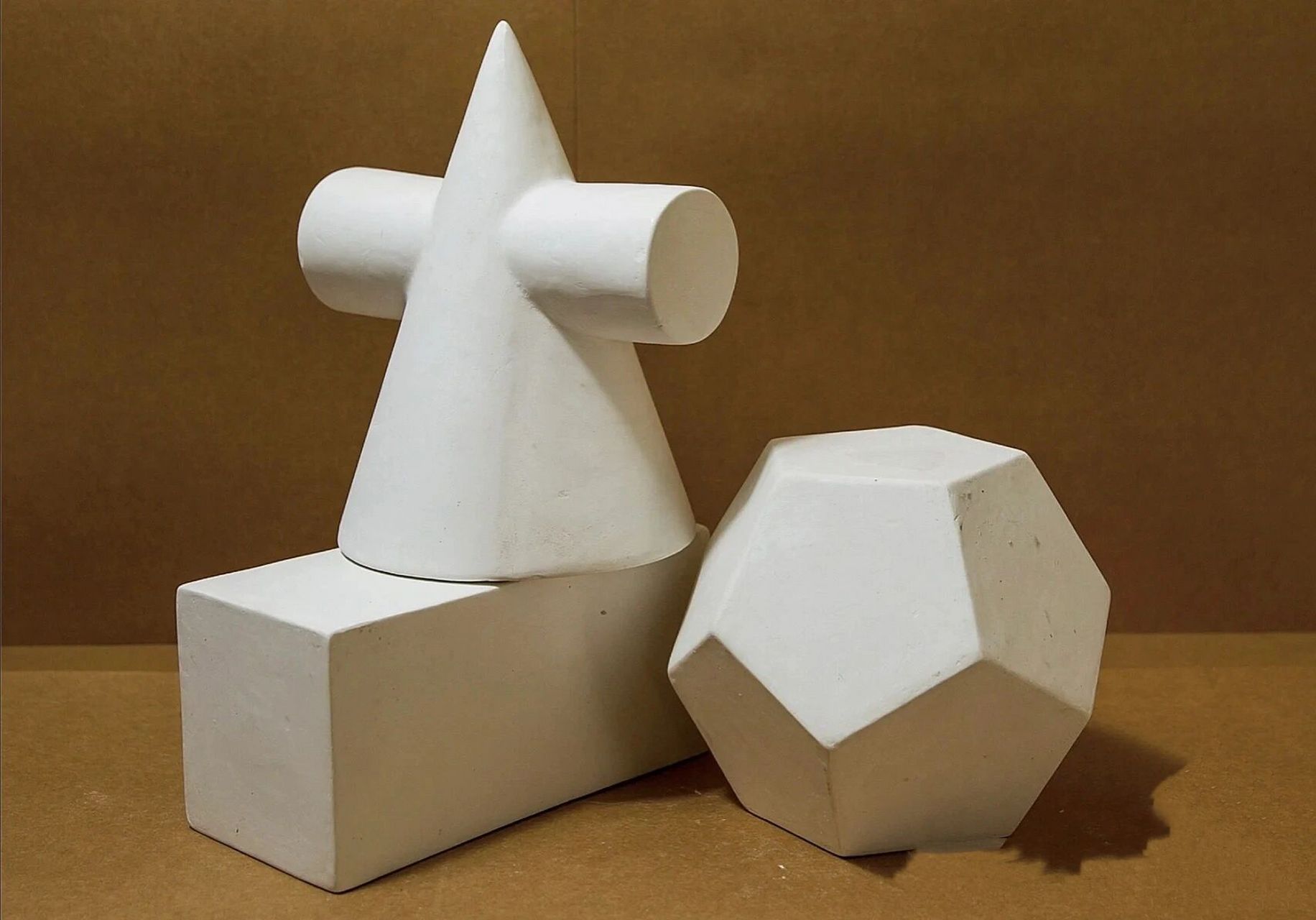 素描几何体写生图片