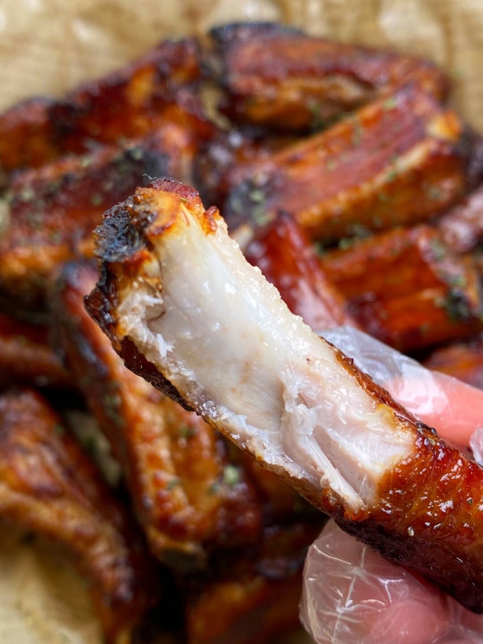 烤箱版烤排骨外酥里嫩,不用油炸,省油又健康!