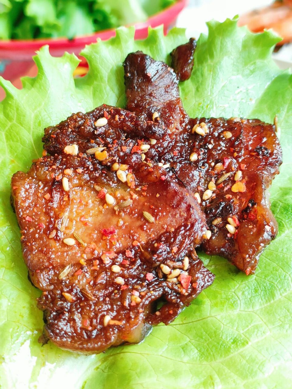 烤五花肉搭配生菜绝了!拥有烤箱美食自由!
