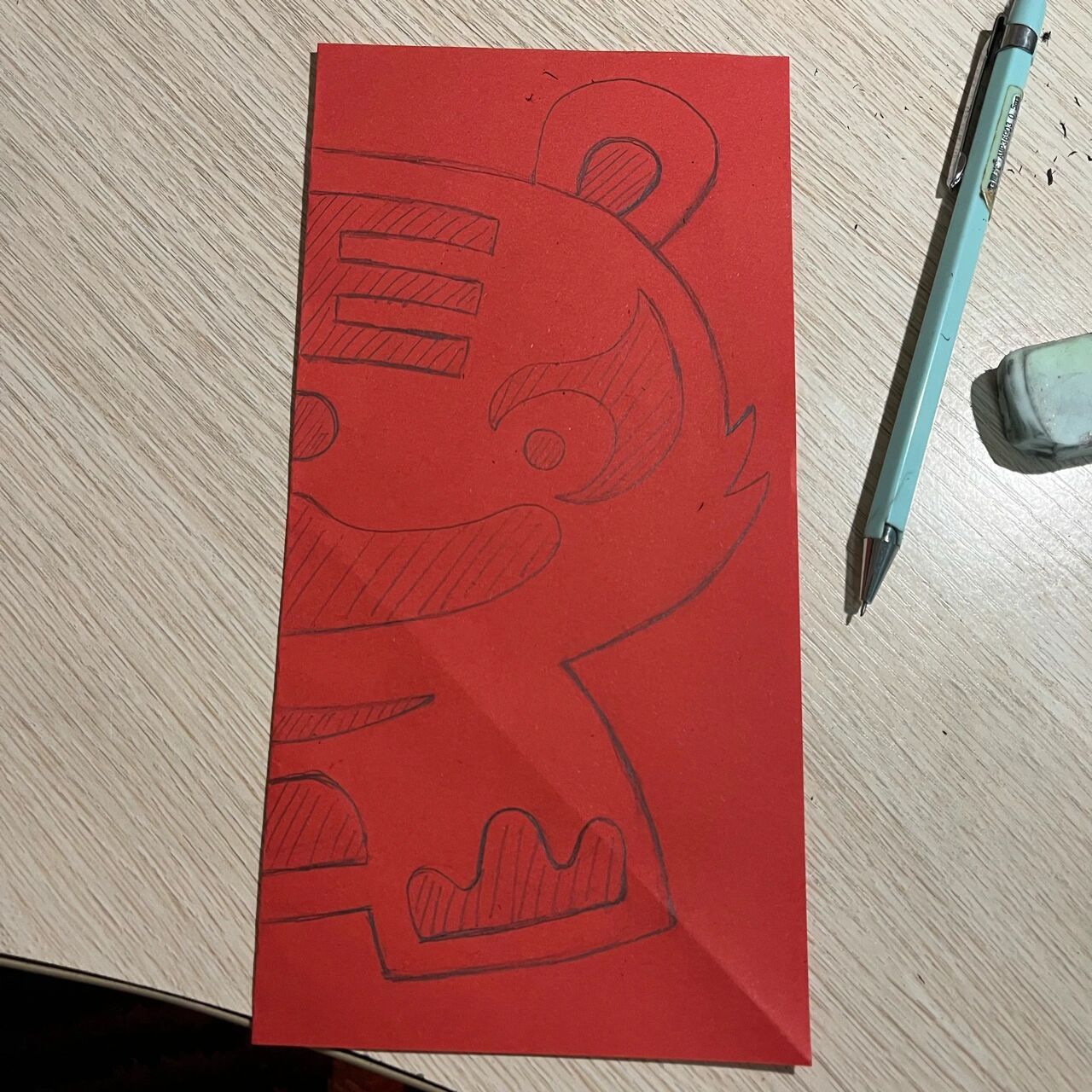 2022虎年窗花剪纸 小老虎应该算是最容易剪的啦 巨可爱有没有 离除夕