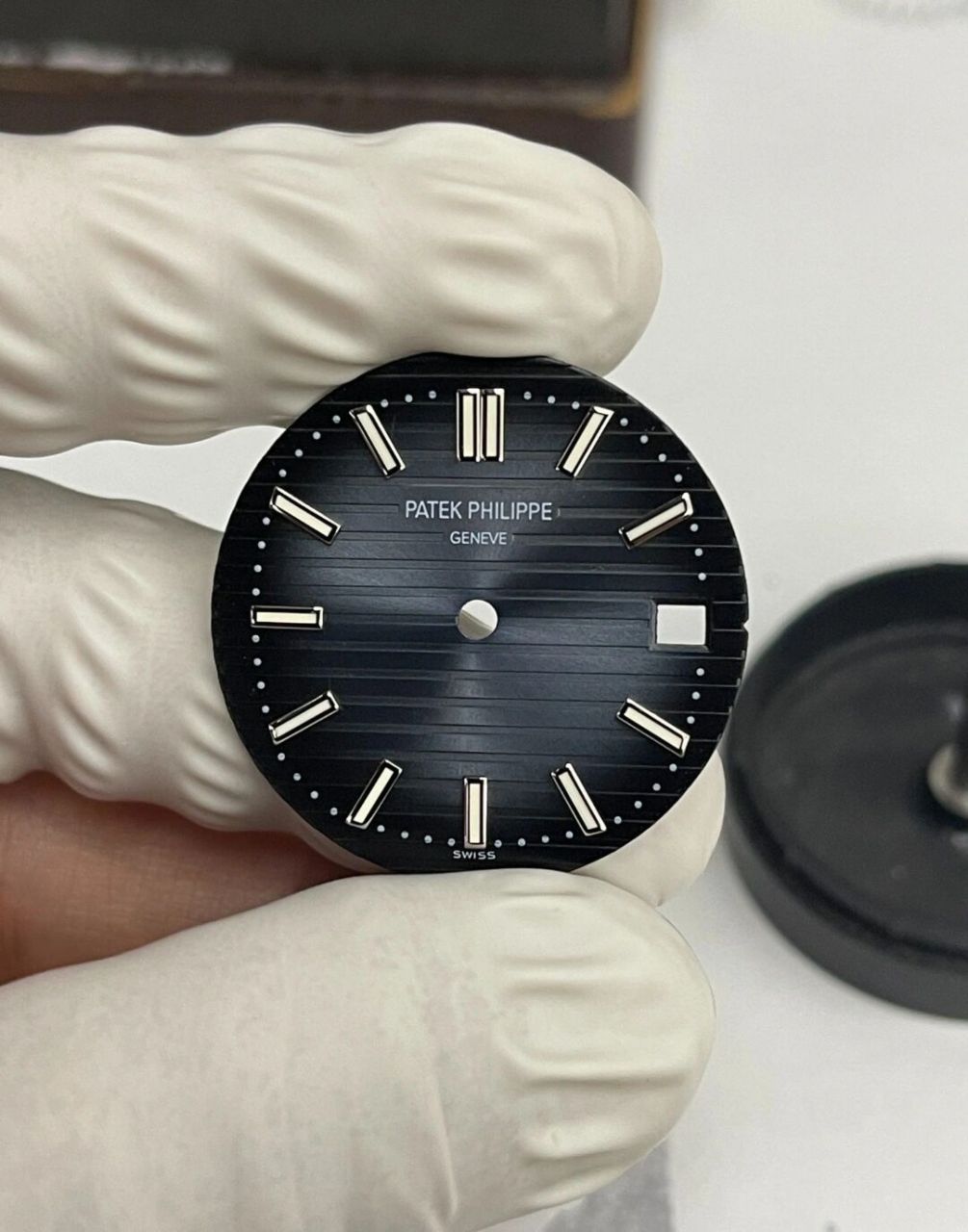 百达翡丽5711鹦鹉螺 百达翡丽buff盘 鹦鹉螺 5711 蓝盘 调色调得极好