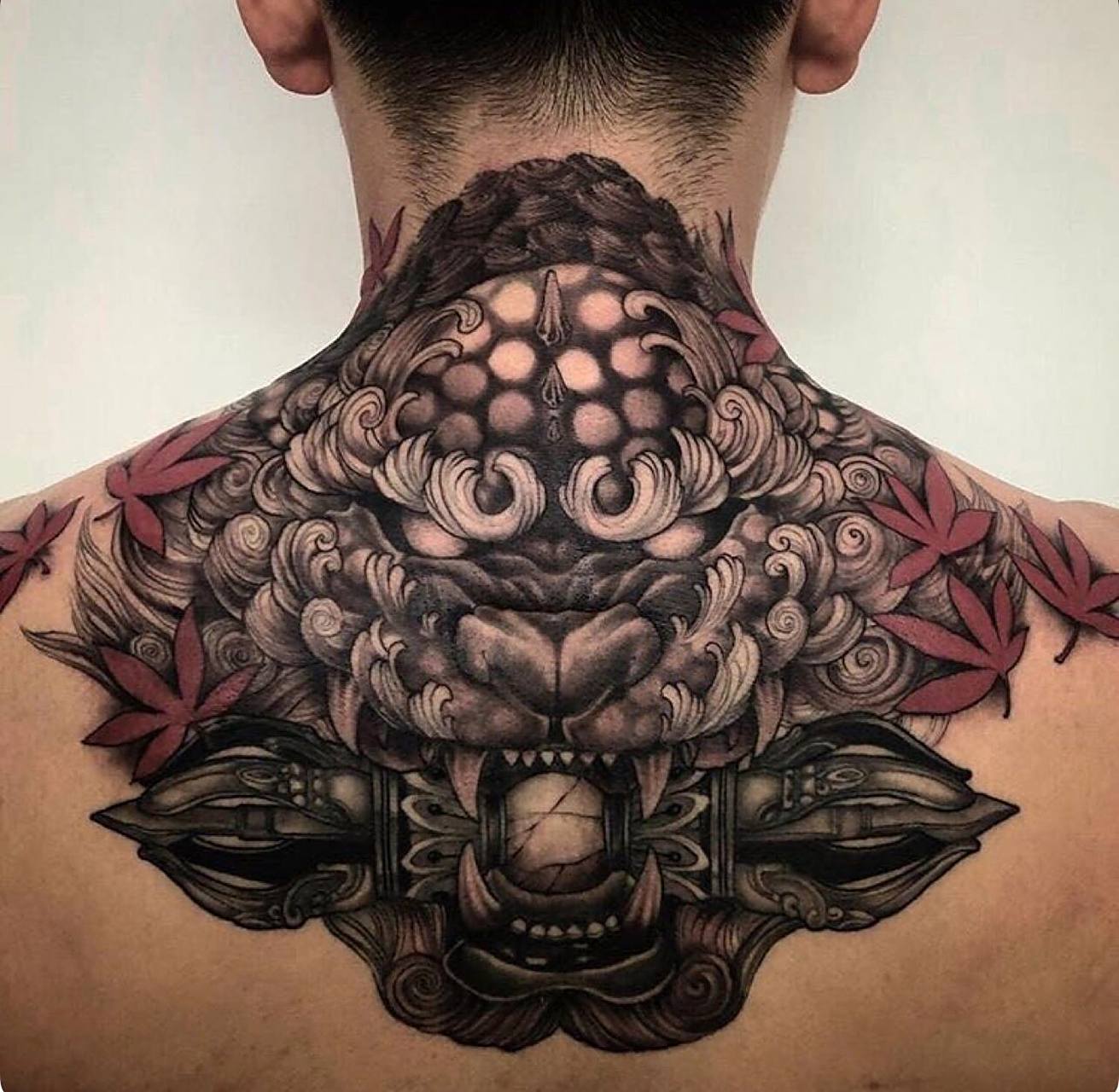 半背,后肩纹身参考