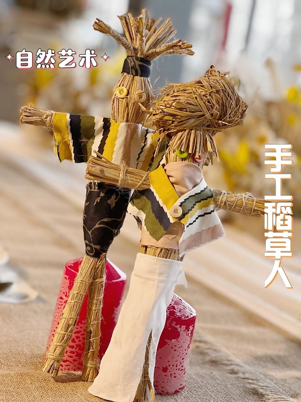 自然艺术|手工稻草人 制作稻草人——一个简单也可以高大上的自然手工