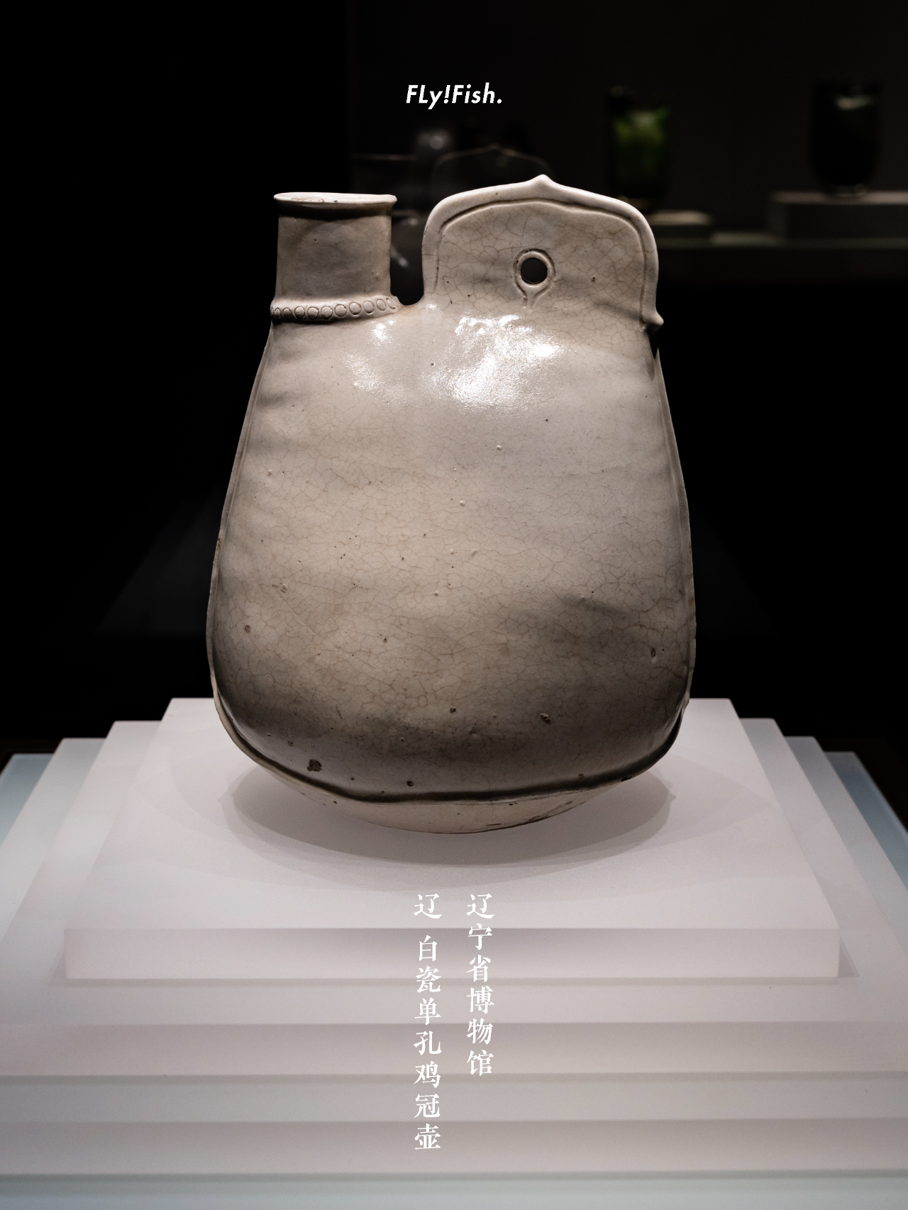 大白鸡 辽代白瓷单孔鸡冠壶 辽宁省博物馆藏 02它超可爱,一千年前的