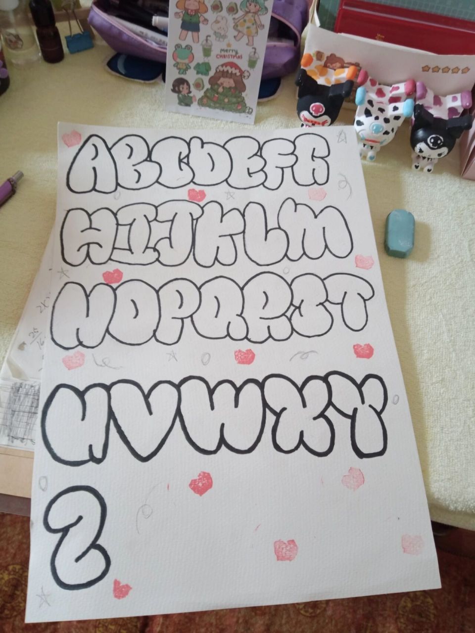 空心英文字体教程第二弹