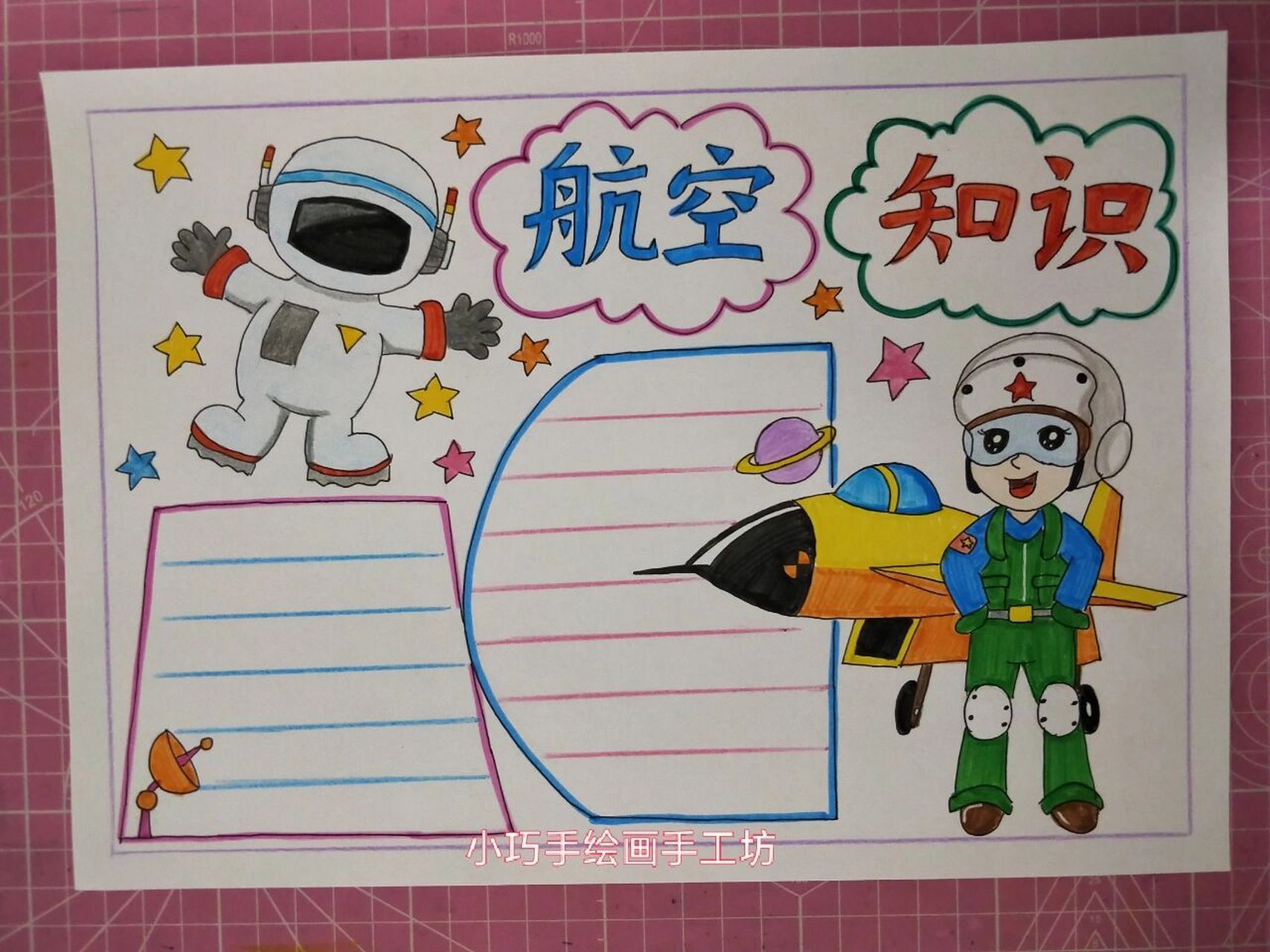 航空手抄报 #手抄报# #手抄报模板#开学季#作品定制.