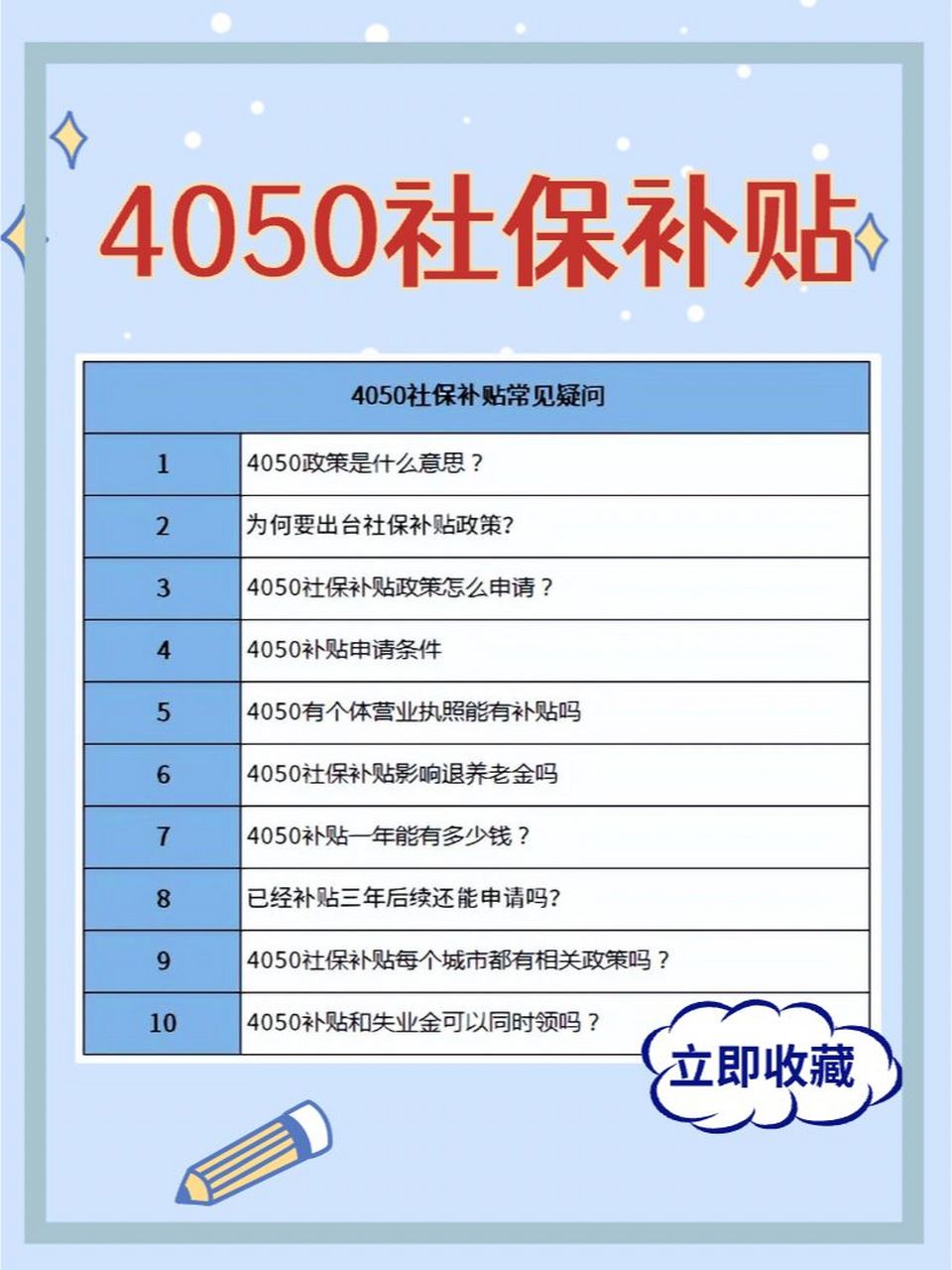4050社保补贴,十问十答 ,收藏版 97 9797974050社保补贴,十问