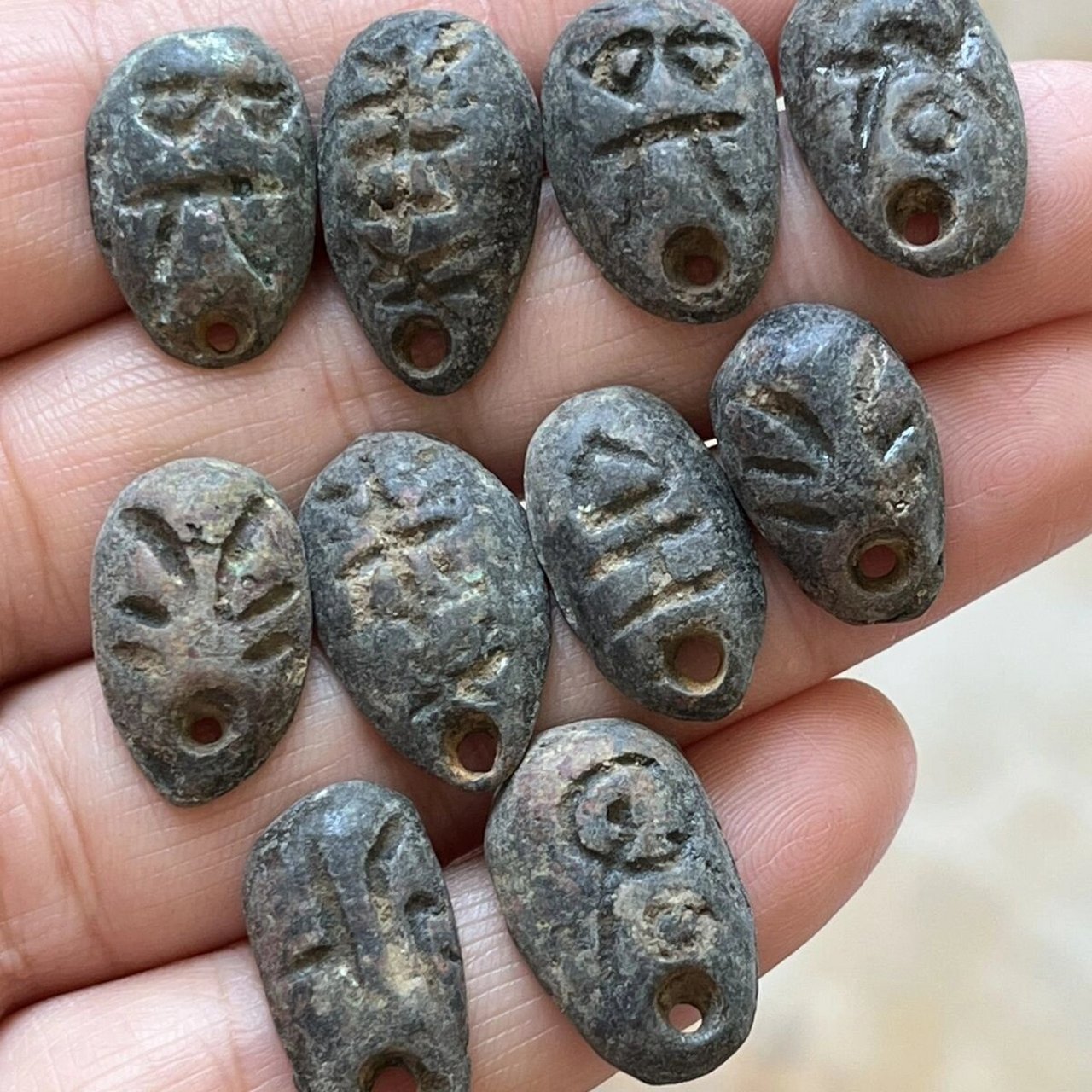 战国时期楚国铜币鬼脸钱蚁鼻钱古代钱币古玩