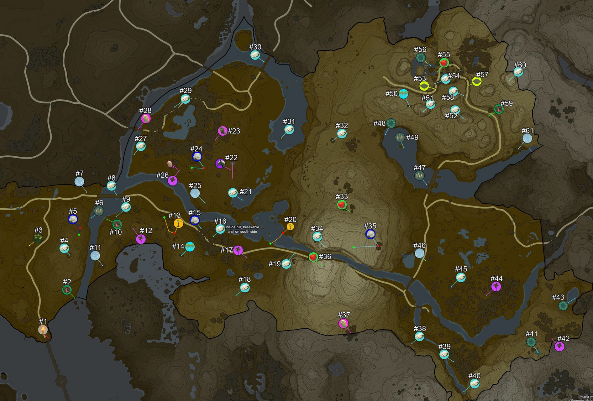 塞尔达传说克洛洛果实这个图片比之前的清楚好找对着地图寻找克洛洛的