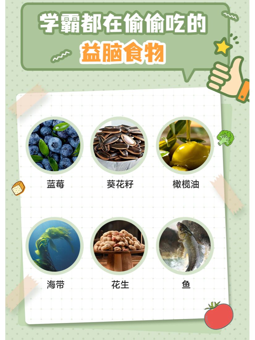 学霸偷偷吃的食物,健脑益脑√ 蓝莓 学习压力大,记忆受损,而蓝莓是