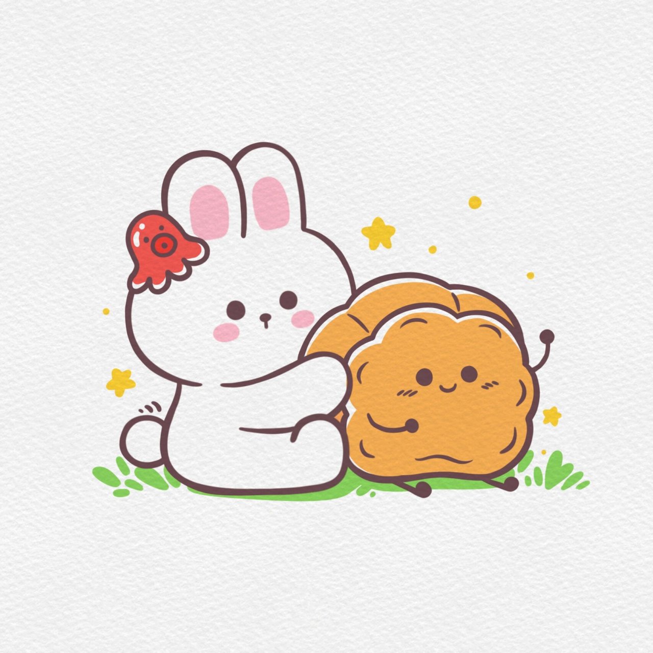 简笔画# #简笔画教程# #画个简笔画# #中秋节# #兔子简笔画